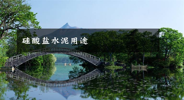 硅酸盐水泥用途