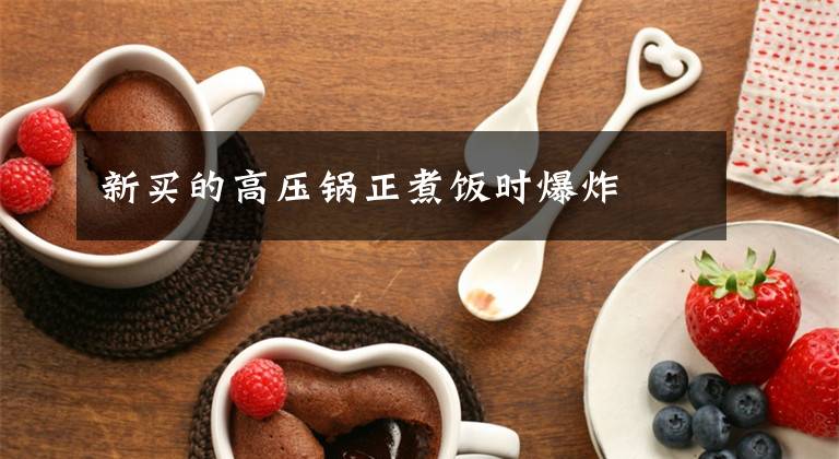 新买的高压锅正煮饭时爆炸