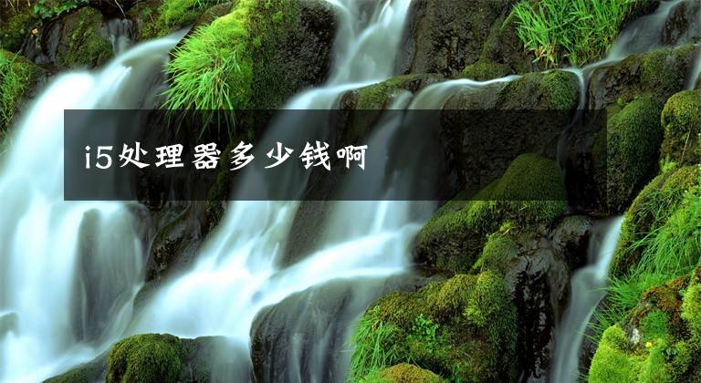 i5处理器多少钱啊