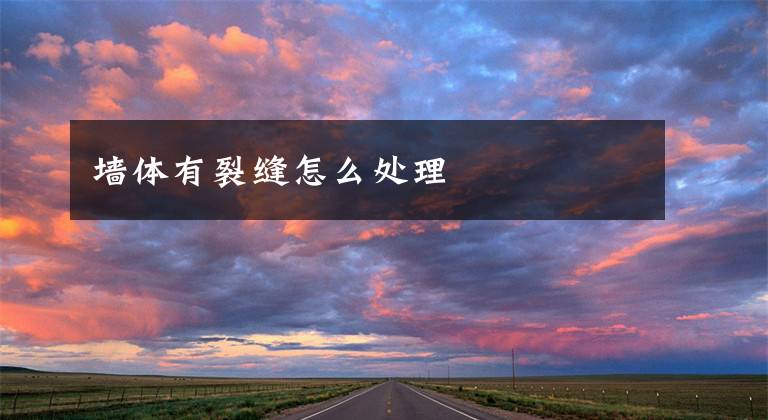 墙体有裂缝怎么处理