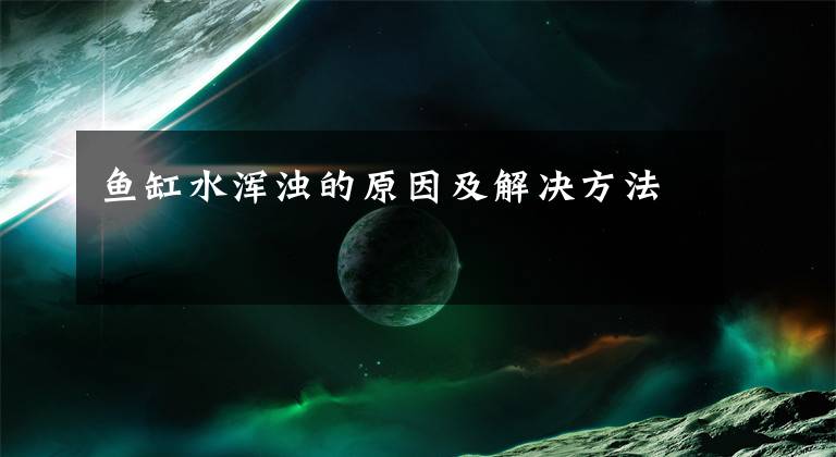 鱼缸水浑浊的原因及解决方法