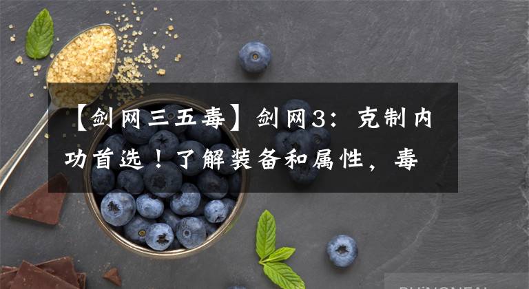 【剑网三五毒】剑网3：克制内功首选！了解装备和属性，毒经其实也很强势