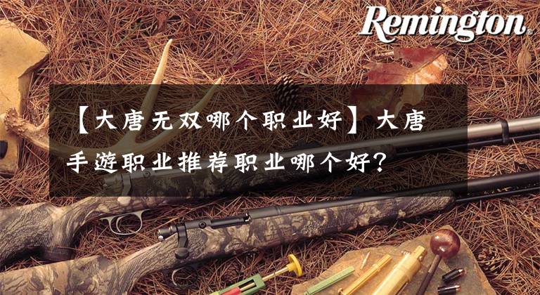 【大唐无双哪个职业好】大唐手游职业推荐职业哪个好?