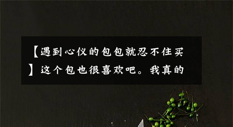【遇到心仪的包包就忍不住买】这个包也很喜欢吧。我真的很喜欢