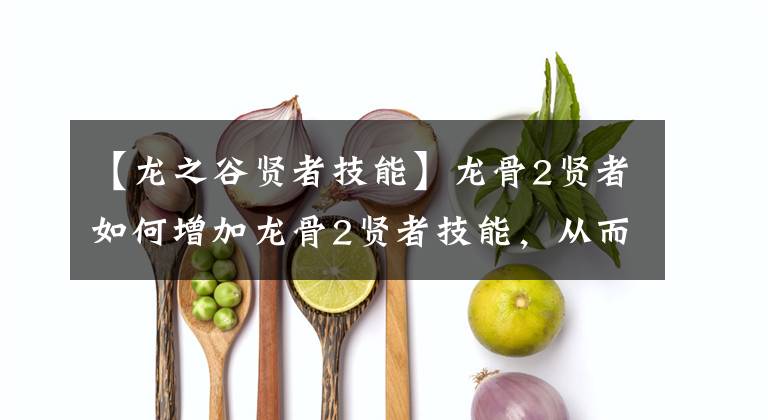 【龙之谷贤者技能】龙骨2贤者如何增加龙骨2贤者技能,从而提出推荐?