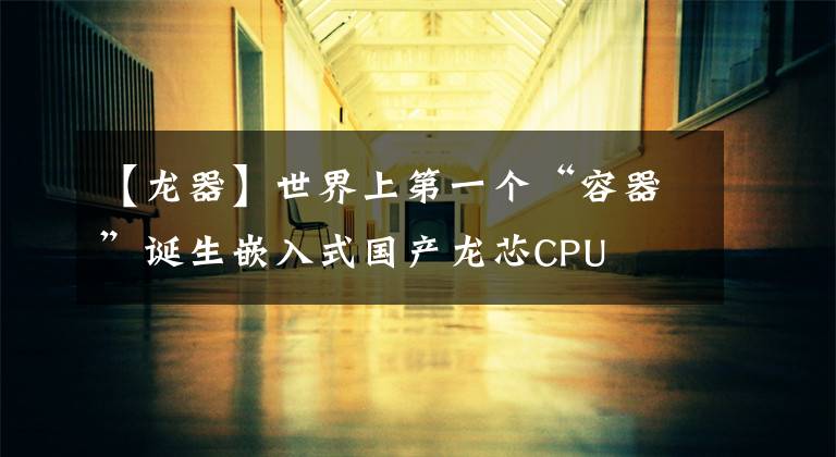 【龙器】世界上第一个“容器”诞生嵌入式国产龙芯CPU