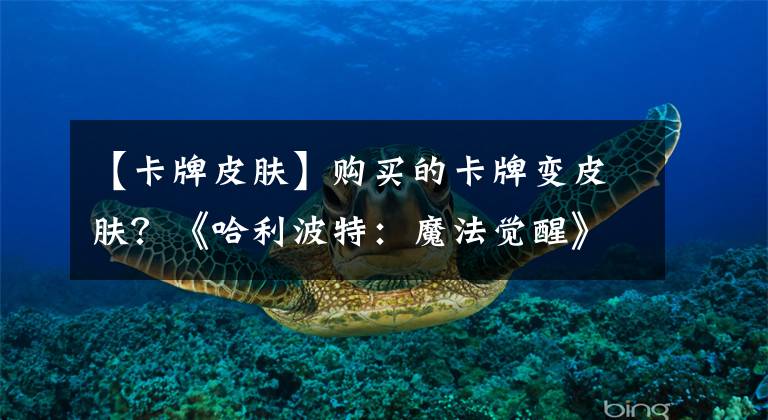 【卡牌皮肤】购买的卡牌变皮肤？《哈利波特：魔法觉醒》手游引质疑