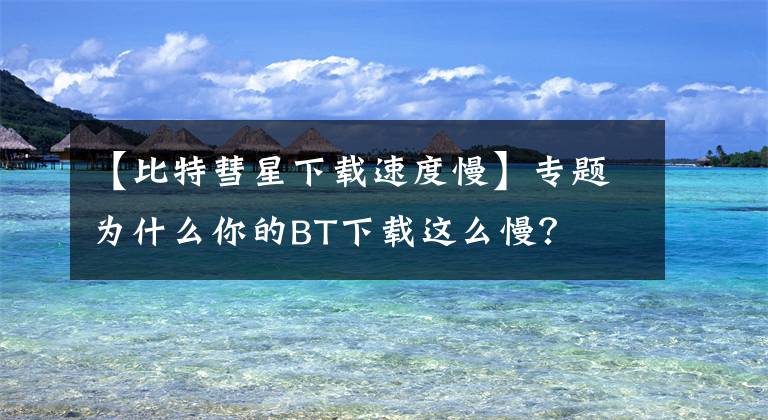 【比特彗星下载速度慢】专题为什么你的BT下载这么慢？