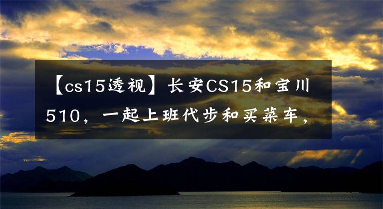 【cs15透视】长安CS15和宝川510，一起上班代步和买菜车，你会选择谁？