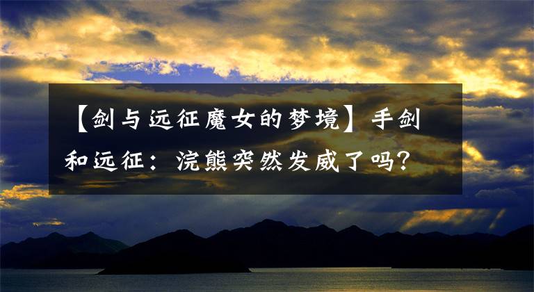 【剑与远征魔女的梦境】手剑和远征：浣熊突然发威了吗？诅咒梦想的三只眼，分享新的阵容。