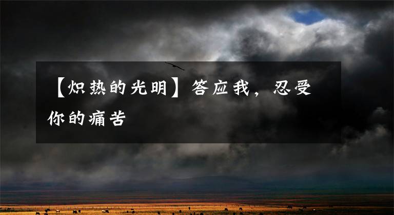 【炽热的光明】答应我,忍受你的痛苦