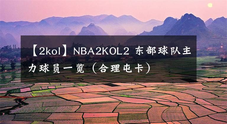 【2kol】NBA2KOL2 东部球队主力球员一览(合理屯卡)