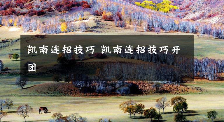 凯南连招技巧 凯南连招技巧开团