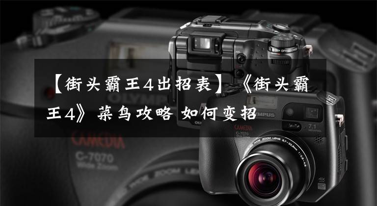 【街头霸王4出招表】《街头霸王4》菜鸟攻略 如何变招