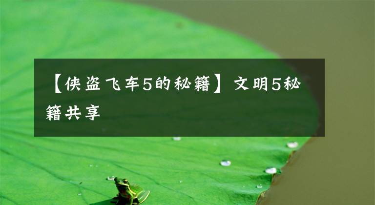 【侠盗飞车5的秘籍】文明5秘籍共享