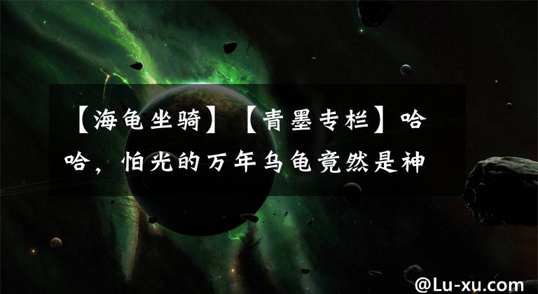 【海龟坐骑】【青墨专栏】哈哈，怕光的万年乌龟竟然是神仙的胜算，你相信吗？