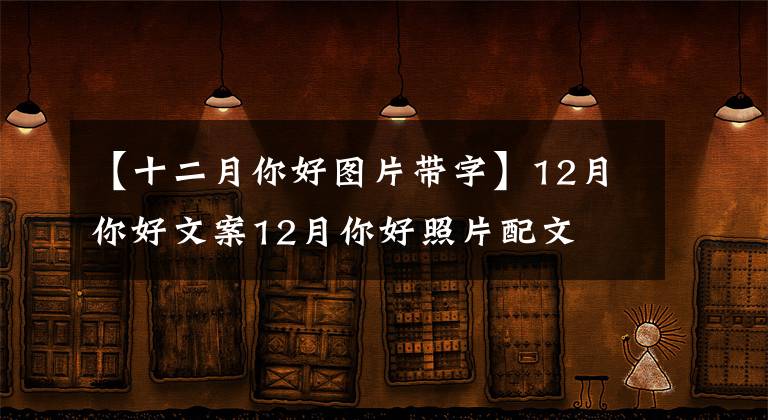 【十二月你好图片带字】12月你好文案12月你好照片配文