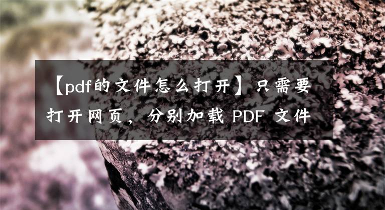 【pdf的文件怎么打开】只需要打开网页,分别加载 PDF 文件和签章图片