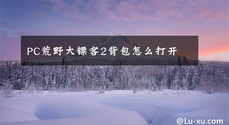 PC荒野大镖客2背包怎么打开