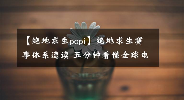 【绝地求生pcpi】绝地求生赛事体系速读 五分钟看懂全球电竞赛事细节