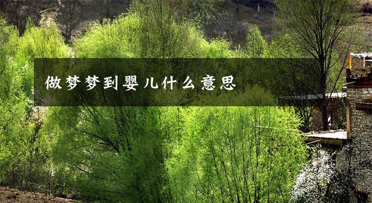 做梦梦到婴儿什么意思