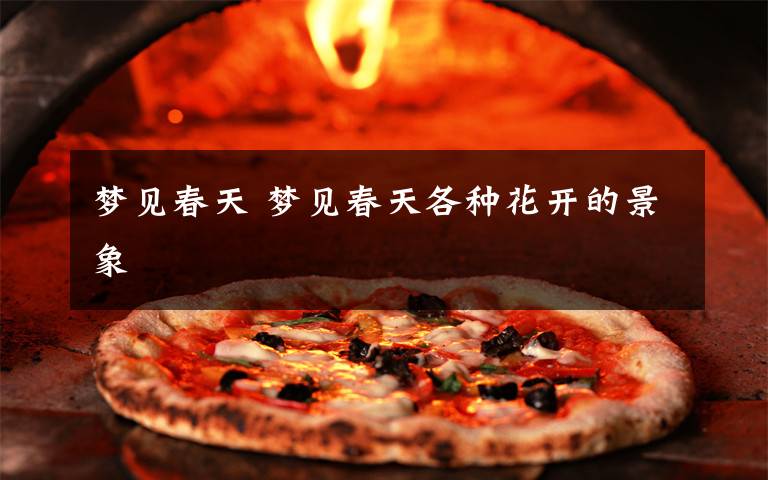 梦见春天 梦见春天各种花开的景象