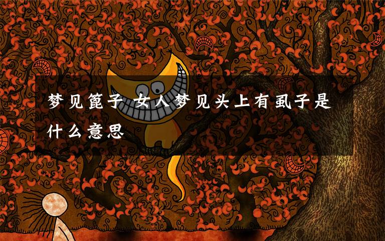 梦见篦子 女人梦见头上有虱子是什么意思