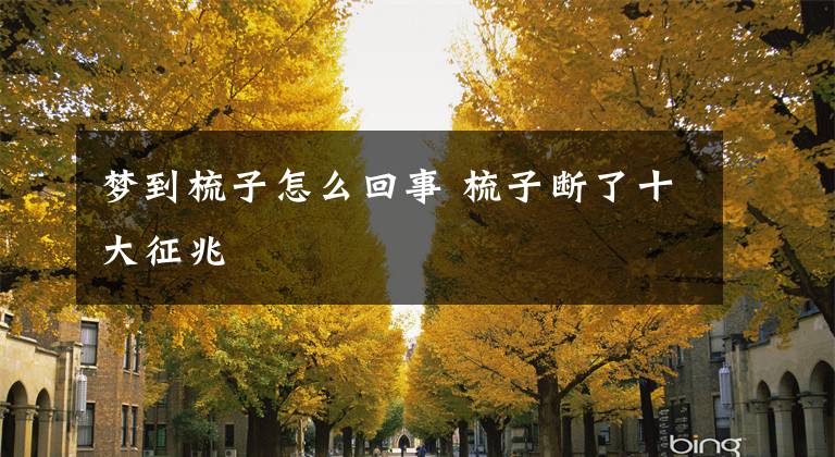 梦到梳子怎么回事 梳子断了十大征兆