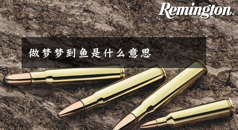 做梦梦到鱼是什么意思