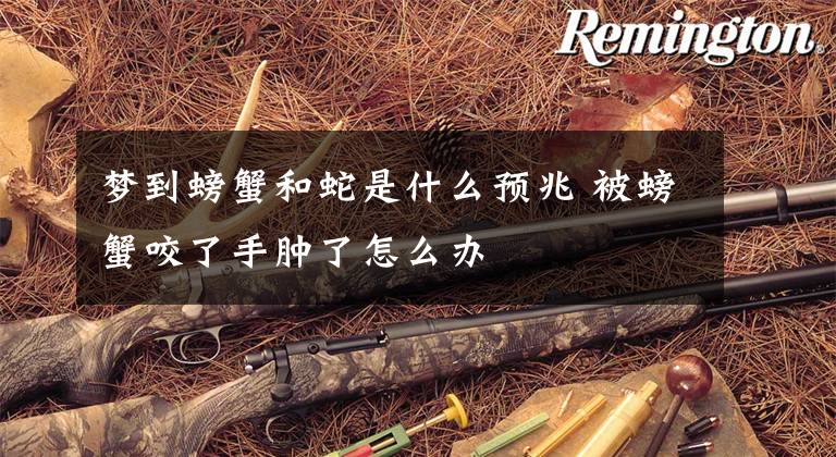 梦到螃蟹和蛇是什么预兆 被螃蟹咬了手肿了怎么办