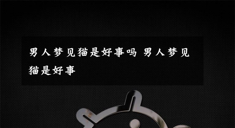 男人梦见猫是好事吗 男人梦见猫是好事