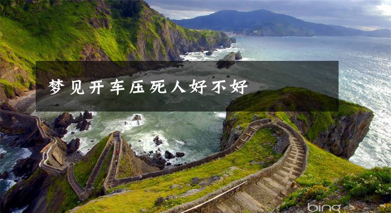 梦见开车压死人好不好