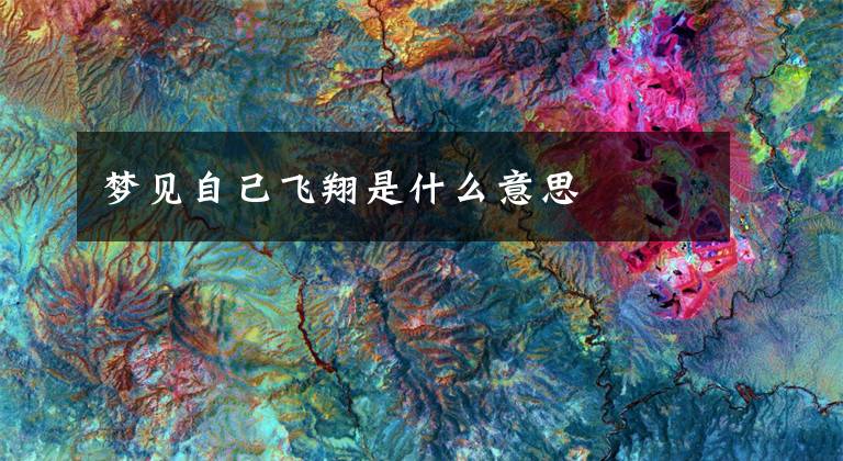 梦见自己飞翔是什么意思
