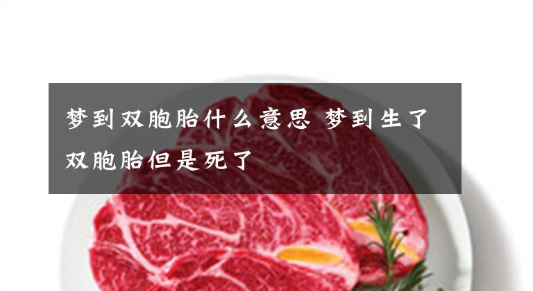 梦到双胞胎什么意思 梦到生了双胞胎但是死了