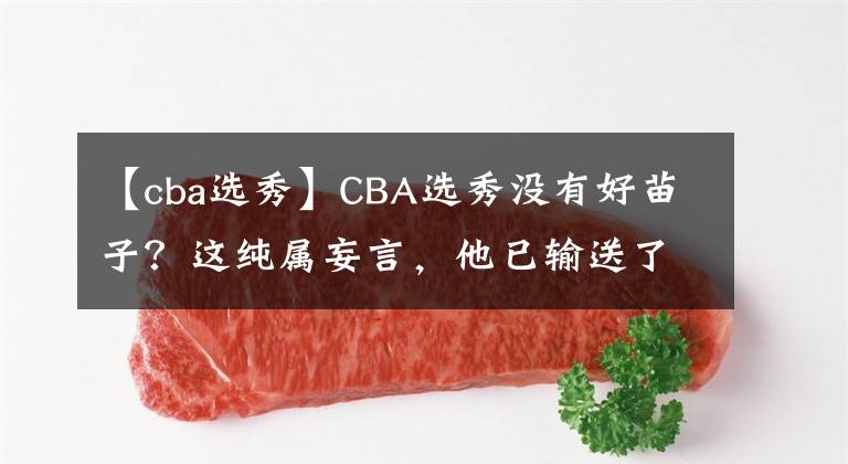 【cba选秀】CBA选秀没有好苗子？这纯属妄言，他已输送了多批优秀小将！