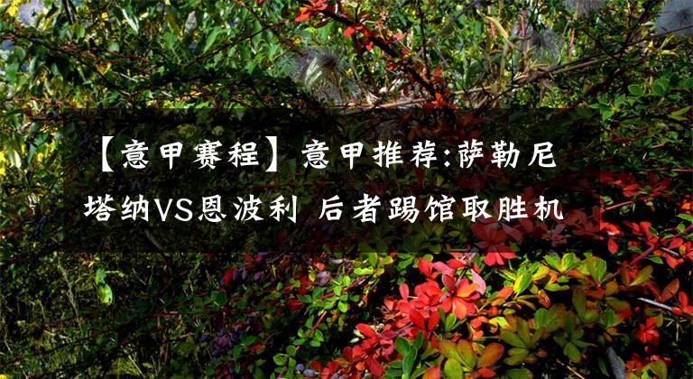 【意甲赛程】意甲推荐:萨勒尼塔纳VS恩波利 后者踢馆取胜机会大 赛程比分