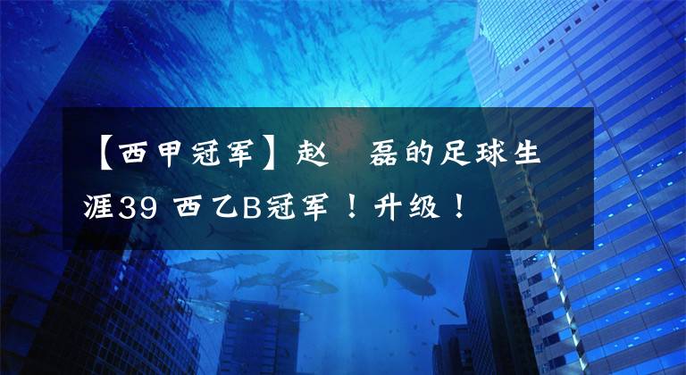 【西甲冠军】赵嚞磊的足球生涯39 西乙B冠军!升级!