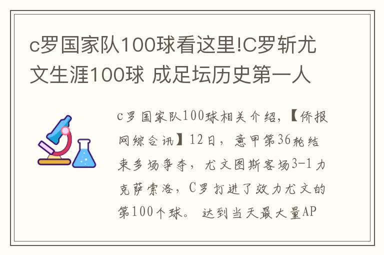 c罗国家队100球看这里!C罗斩尤文生涯100球 成足坛历史第一人