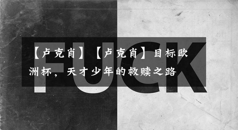 【卢克肖】【卢克肖】目标欧洲杯，天才少年的救赎之路