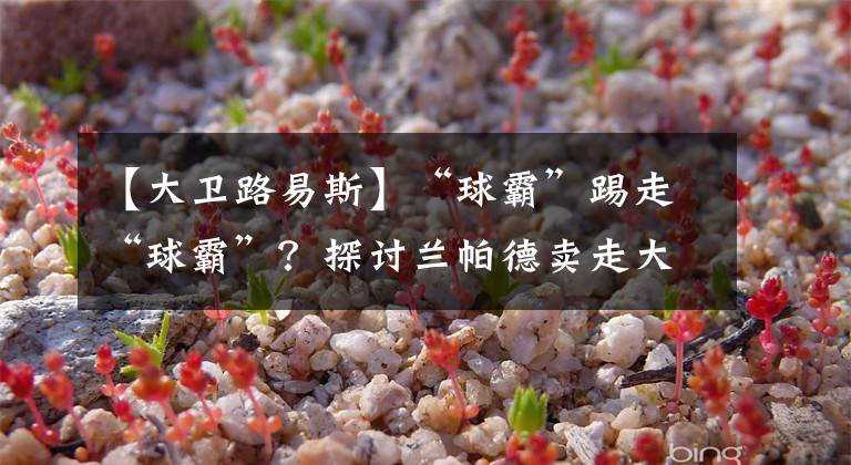 【大卫路易斯】“球霸”踢走“球霸”?探讨兰帕德卖走大卫路易斯背后的利弊