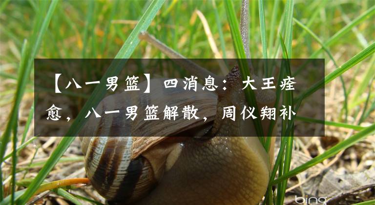 【八一男篮】四消息：大王痊愈，八一男篮解散，周仪翔补测没过，裁判又爆金句