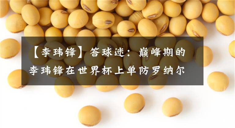 【李玮锋】答球迷：巅峰期的李玮锋在世界杯上单防罗纳尔多，他到底有多强？