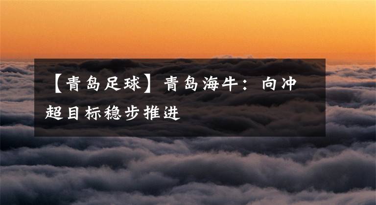 【青岛足球】青岛海牛：向冲超目标稳步推进