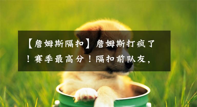 【詹姆斯隔扣】詹姆斯打疯了！赛季最高分！隔扣前队友，嗨翻全场！