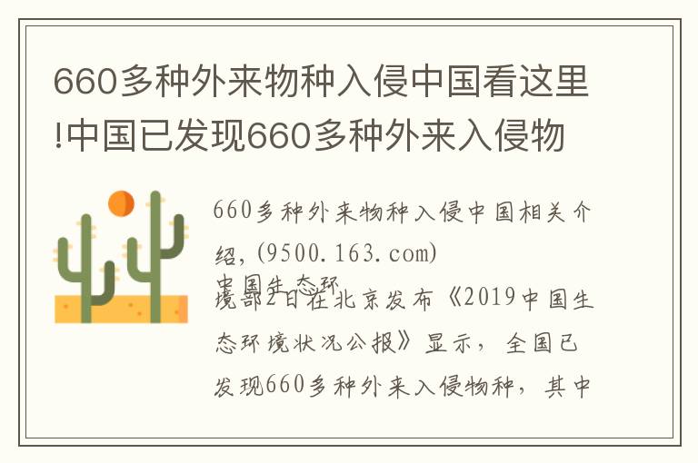 660多种外来物种入侵中国看这里!中国已发现660多种外来入侵物种
