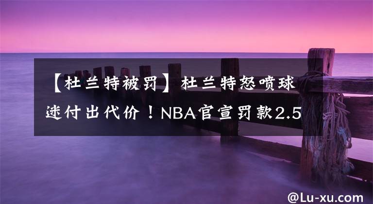 【杜兰特被罚】杜兰特怒喷球迷付出代价！NBA官宣罚款2.5w美金，赛季第4次被罚