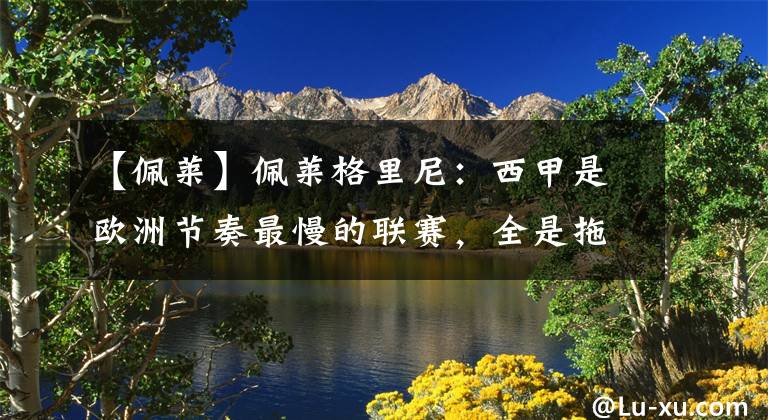 【佩莱】佩莱格里尼:西甲是欧洲节奏最慢的联赛,全是拖延时间