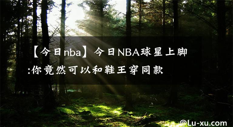 【今日nba】今日NBA球星上脚:你竟然可以和鞋王穿同款