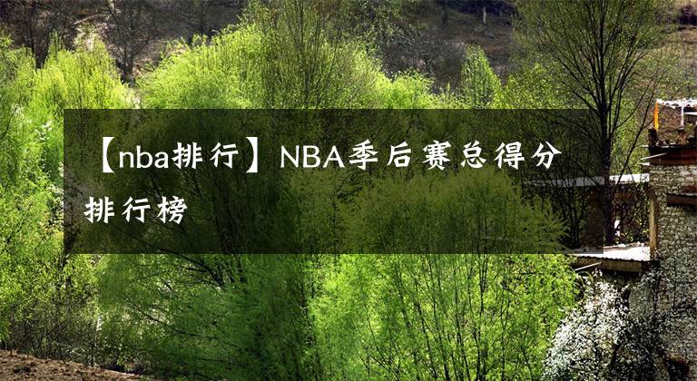 【nba排行】NBA季后赛总得分排行榜