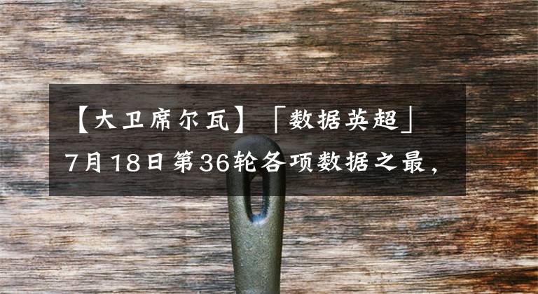 【大卫席尔瓦】「数据英超」7月18日第36轮各项数据之最，阿利松个人评分最低